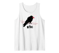 The Birds Alfred Hitchcock Raven On A Wire Camiseta sin Mangas, Hombre, Blanco, L