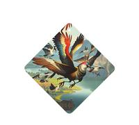 The Birds Are Dancing. Ambientadores para coche, 4 unidades, cuadrados, para colgar en tabletas de aromaterapia, ambientadores perfumados para dormitorio y baño