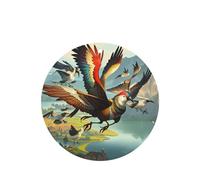 The Birds Are Dancing. Ambientadores para coche, 6 unidades, forma redonda, para colgar, aromaterapia, ambientadores perfumados para dormitorio y baño