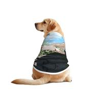The Birds in The Small Town - Camiseta para perro, chaleco transpirable y refrescante para perros grandes, protección solar, uso cómodo para Golden Retriever, Husky, Alaska, actividades al aire libre