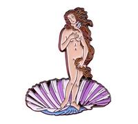 The Birth of Venus Sandro Botticelli - Pin esmaltado de 4 cm, 1.6 Inches, Esmalte, Esmalte