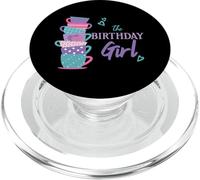 The Birthday Girl Tea Party Theme Matching Family Party PopSockets PopGrip para MagSafe