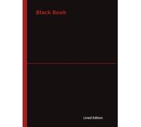 The Black Book: Hardcover notepad, with 180 lined pages