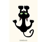 The black cat was naughty Notebook: 6x9 120 Pages, Sketchbook, Journal, Lined College Ruled Paper, Planner, Matte Finish Cover, Diary