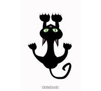 The black cat was naughty Notebook: Matte Finish Cover, Diary, 6x9 120 Pages, Planner, Lined College Ruled Paper, Journal