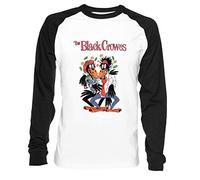 The Black Crowes Classic Hombre Mujer Unisex Camiseta De Béisbol Blanca Negra Manga 2/3 Women's Men's Unisex Baseball T-Shirt