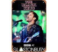 The Black Keys Glastonbury 2014 - Póster de la película para el hogar, decoración de pared de metal retro, 20 x 30 cm