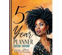 The Black Queen’s 5-Year Vision Planner 2026-2030: Empowering Organizer for Ambitious Black Women | Monthly & Weekly Spreads | Leopard Print Theme | ... Undated Agenda for Goals, Growth & Grind
