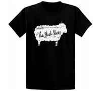 The Black Sheep Funny ODD One out of The Family tee Unisex 100% Cotton Short-Sleeve T-Shirts XXL