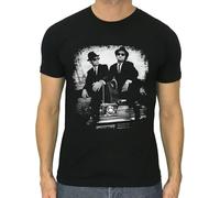 The BLU@E~S B@ro@thers t-Shirt Cotton Black Size S to 5XL Dan Aykroyd John Belushi