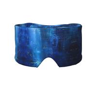 The Blue Binary Print - Máscara de dormir para hombres y mujeres, cubierta suave para los ojos, diadema insonorizada para dormir, para viajes, siesta