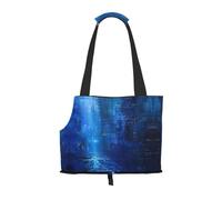 The Blue Binary Print Puppy Carrier Dog Walking Bags Pets Dogs Carrier Bag for Small Dogs and Cat and Rabbit