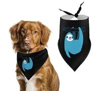 The Blue Lovely Sloth Dog Bandanas Triángulo Perro Baberos Lindo Pet Bufanda Pañuelo para Mascotas Pequeñas Medianas Grandes