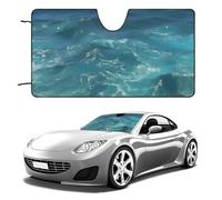 The Blue Sea - Parasol para parabrisas de automóvil mantiene el interior del automóvil fresco, parasol plegable para ventana delantera, protector térmico para SUV, camión, bloquea los rayos UV