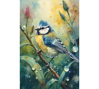 The Blue tit: A Minimalist Blank Notebook Inspired by Nature | 110 Pages | 6x9 Journal for Writing, Notes & Creativity (Vera Bird)
