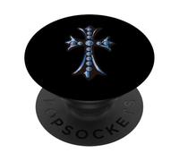 The Blue Topaz Cross Pave Diamonds PopSockets PopGrip Adhesivo