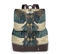 The blue-winged bear eagle - Mochila de viaje a la moda para mujer, mochila casual, mochila de cuero estampada para mujer para el trabajo