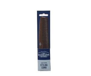 The Bluebeards Revenge, Liquid Wood Hair And Beard Comb For Men, Plastic Free Fine And Medium Tooth, Anti Static Styling Comb