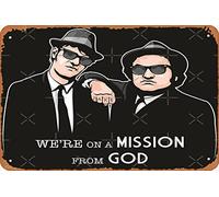 The Blues Brothers - Póster retro de metal vintage de 12 x 8 pulgadas, decoración de pared para el hogar, bar, hombre, cueva