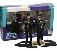 The Blues Hermanos Jake And Elwood 7-Inch Película Emblemas Estatua Set