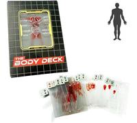 The Body Deck - ¡Descubre las maravillas de los cuerpos! Divertidas cartas transparentes de anatomía humana, imagen 3D del cuerpo humano, barajas de cartas translúcidas, cubierta corporal para juegos