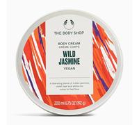 The Body Shop Crema corporal vegana con jazmín silvestre bálsamo nutritivo para todo tipo de pieles, antiadherente, hidratante, 96% ingredientes naturales, con manteca de karité, 200 ml