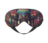 The Bohemian Elephant Datura - Antifaz para dormir con correa ajustable, cómoda cubierta para los ojos para viajes, yoga, siestas, dormir y relajarse