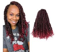 The BOHOBABE - Lote de 8 paquetes de pelo pre-trenzado con ganchillo Passion Twist 14 pulgadas (T118)