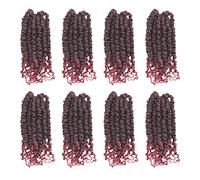 The BOHOBABE - Paquete de 8 paquetes de pelo pre-trenzado con ganchillo Passion Twist (15,2 cm)