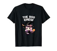 The Boo Crew Bruja Mujeres Niñas Lindo Halloween Brujas Camiseta