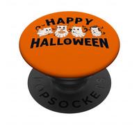 The Boo Crew Cats | Lindo Fantasma Espeluznante Halloween - Amantes de los Gatos PopSockets PopGrip Adhesivo