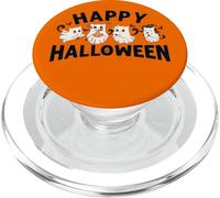 The Boo Crew Cats | Lindo Fantasma Espeluznante Halloween - Amantes de los Gatos PopSockets PopGrip para MagSafe
