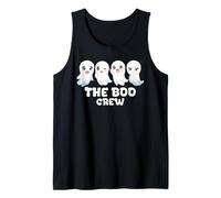 The Boo Crew Kawaii Ghosts Halloween a Juego Camiseta sin Mangas