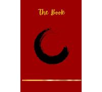 The BooK - Black in red: Black circle on a red background, 120 Pages lined, 6" x 9"
