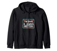 The Book Is Always Better Preferencia del lector ||--- Sudadera con Capucha