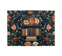 The Book Is Among The Flowers - Rompecabezas de madera de 500 piezas para adultos, rompecabezas desafiante para juego de tamaño de 15 x 20.4 pulgadas