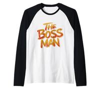 The Boss Man | Camiseta de liderazgo para Hombres | Poder Ejecutivo Camiseta Manga Raglan