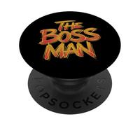 The Boss Man | Camiseta de liderazgo para Hombres | Poder Ejecutivo PopSockets PopGrip Adhesivo