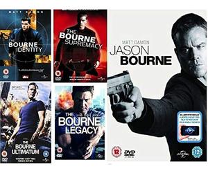 The Bourne Complete Collection 1-5 DVD -The Bourne: Identity, Supremacy, Ultimatum, Legacy, Jason Bourne DVD