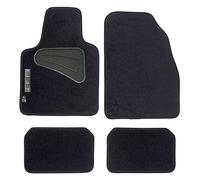 The Boutique for Your Car 610513 - Juego Alfombras Moqueta Select Negra TALONERA MOQUETA- FIAT