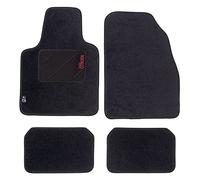 The Boutique for Your Car - Juego de Alfombras Moqueta Select con Talonera Compatible con Citroen, Color Negro, Ribete Negro, Fabricado en Europa