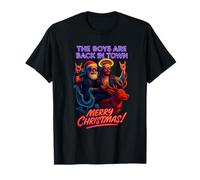 The Boys Are Back in Town Navidad Jesús Santa Funny Xmas Camiseta