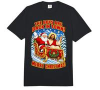 The Boys Are Back Merry Christmas Funny Comfort Colors Adult Heavyweight T-Shirt