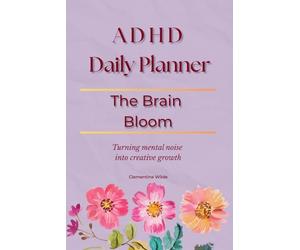 The Brain Bloom | ADHD Daily Planner: Mind Garden, Brain Dump & Dopamine Menu | Personalized Energy & Focus Tracker for Women | Violet & Pink