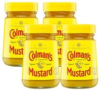 The Bramble Bay Colman's Original English Mustard | Deliciosamente picante clásico para transformar platos | Mostaza versátil empaquetada en tarro | Paquete de 4 x 100 g