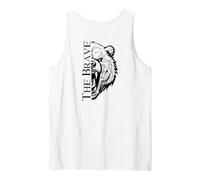 The Brave Bear Wild Strength Backprint Camiseta sin Mangas