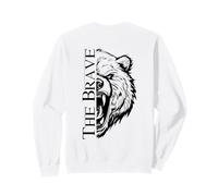 The Brave Bear Wild Strength Backprint Sudadera