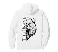 The Brave Bear Wild Strength Backprint Sudadera con Capucha