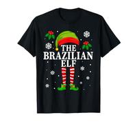 The Brazilian Elf Family Matching Christmas Pajama Camiseta