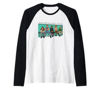 The Breakfast Club 40th Anniversary Cartoon Lineup Camiseta Manga Raglan